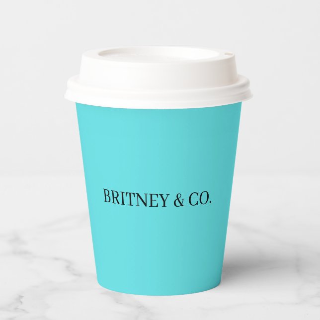 Bride & Co. Personalised Paper Cups (Front)