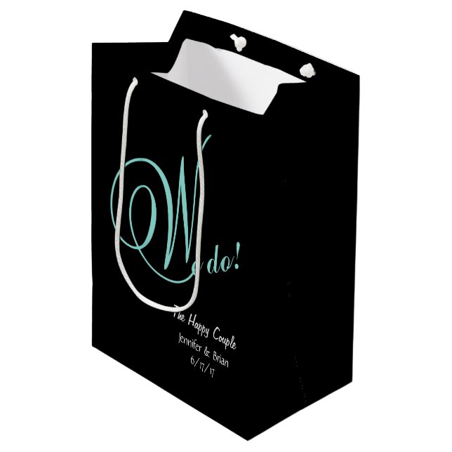 BRIDE & CO The Happy Couple We Do Party Favour Bag (Front Angled)