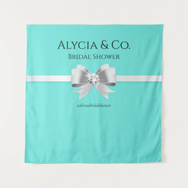 Bride & Co. Turquoise / Teal Backdrop & Tapestry  (Front)