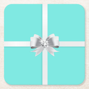 Bride & Co. Turquoise/Teal Bridal Party Coaster