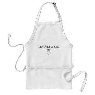 BRIDE & CO Wedding Ring Personalise Party Apron
