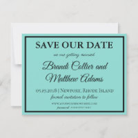 Bride & Co Wedding Suite Modern Teal Blue