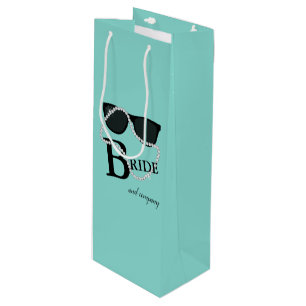 Bride Company Celebrate Diamond Tiara Party Wine Gift Bag