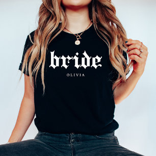 Bride Cool Gothic Text Tri-Blend Shirt