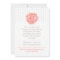 Bride coral bouquet graphic bridal shower invite