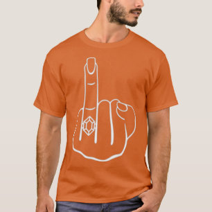 Bride Couple Finger the grooms couple his and hers T-Shirt