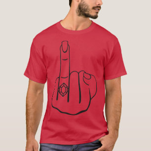 Bride Couple Finger the grooms couple his and hers T-Shirt
