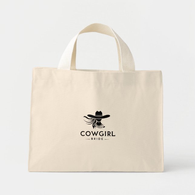 Bride & Cowgirl Tote Bag (Front)