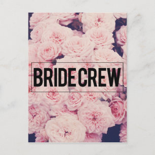 Bride crew postcard