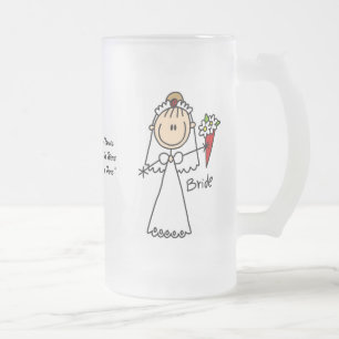 Bride Customisable Glass Mug