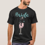 Bride - Cute Flamingo Bachelorette Bridal Party We T-Shirt<br><div class="desc">Bride - Cute Flamingo Bachelorette Bridal Party Wedding Gift</div>
