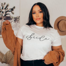 Bride Cute Script Bachelorette/Bridal Party Shirt