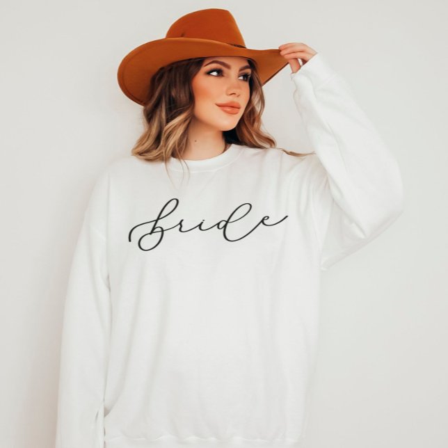 Bride Cute Script Bachelorette/Bridal Party Sweatshirt (Creator Uploaded)