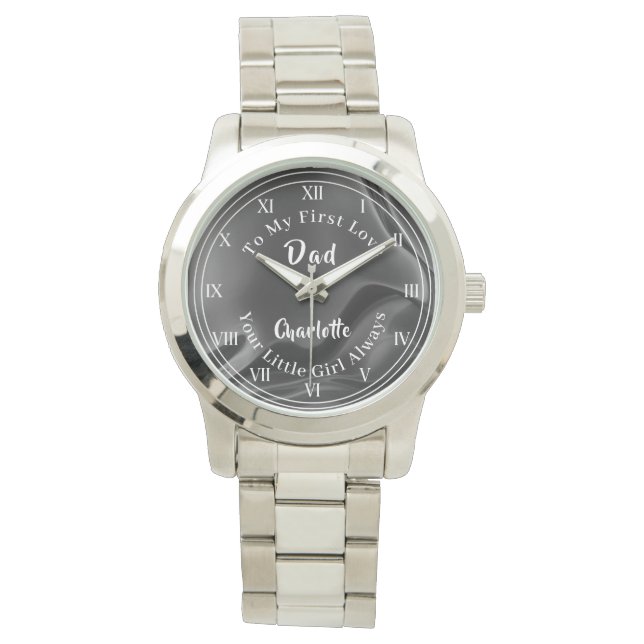 Bride Dad My First Love Special Personalised Watch (Front)