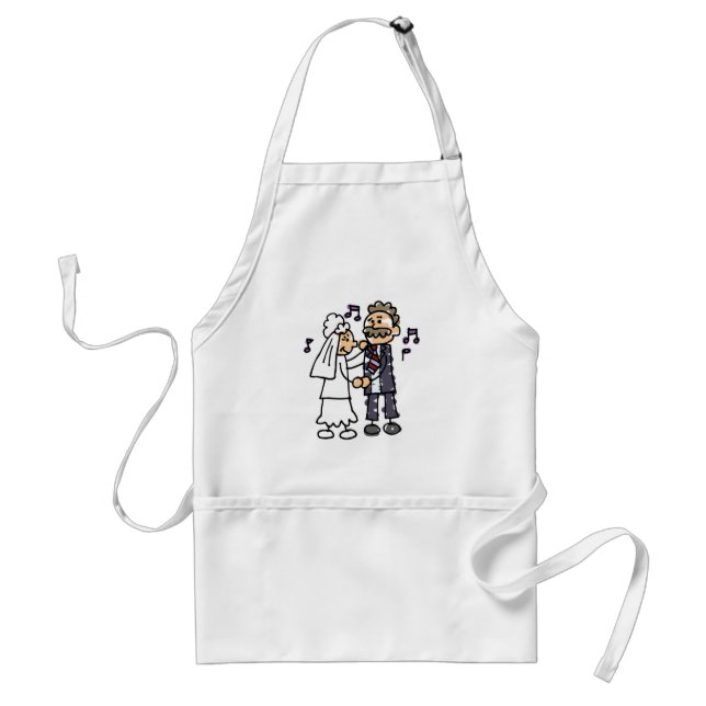 Bride Dances With Father Daughter Wedding Dance Standard Apron (Front)