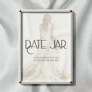 Bride date night ideas. Date jar bridal game Poster