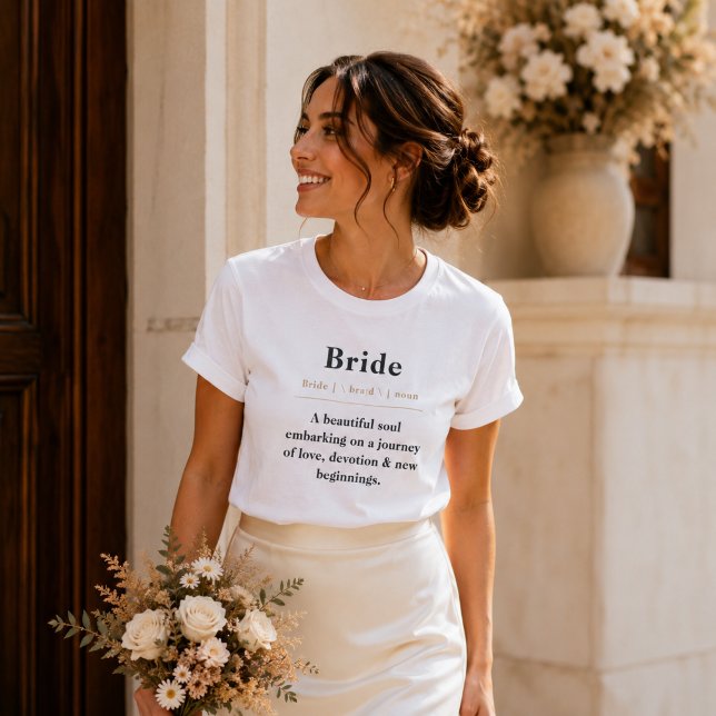 Bride Definition T-Shirt | Personalised Bride Gift (Creator Uploaded)