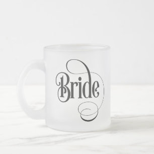 Bride (design 2) Frosted Glass Coffee Mug