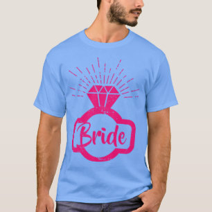 Bride Diamond Ring Ping Distressed Vintage Gift T-Shirt