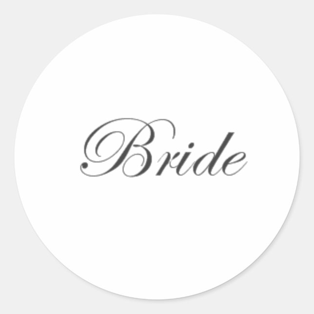 Bride Edwardian AH2010 Classic Round Sticker (Front)