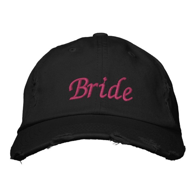 Bride  embroidered hat (Front)