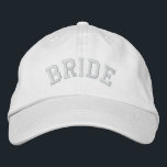 BRIDE EMBROIDERED HAT<br><div class="desc">Fun cap for the Bride! 

 See also this Groom cap:</div>
