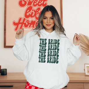 Bride Emerald Customized Matching Bridal Party Hoodie