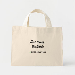 Bride Emergency Kit bag, Bridal Gift Bag,  Mini Tote Bag