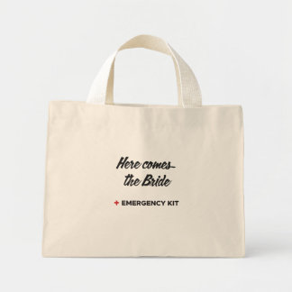 Bride Emergency Kit bag, Bridal Gift Bag,  Mini Tote Bag