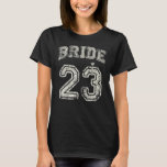 Bride Engagement Party Bride Matching 2023 Honeymo T-Shirt<br><div class="desc">Bride Engagement Party Bride Matching 2023 Honeymoon</div>