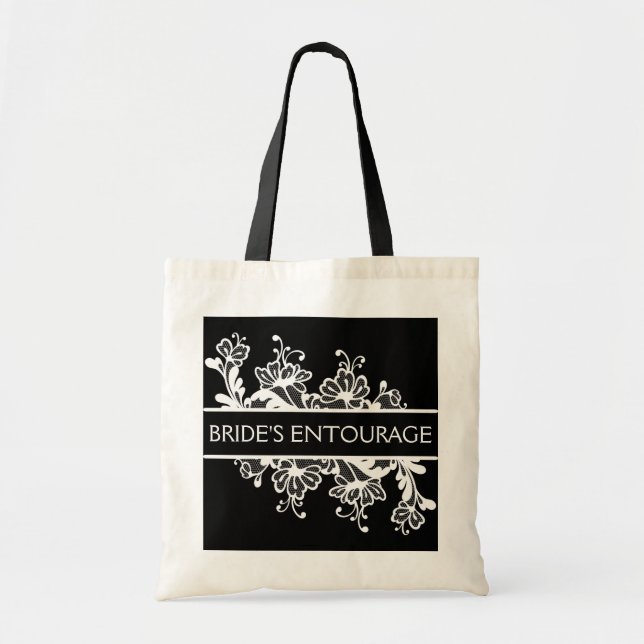 Bride Entourage Canvas Bag (Front)