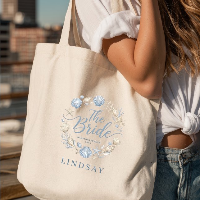 Bride Era! Elegant Beach Bride Seashell  Tote Bag (Bride Era! Elegant Beach Bride Seashell Tote Bag)