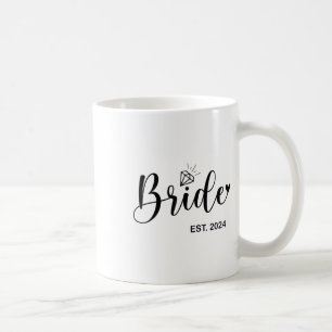 Bride Est. 2024 Bridal Wedding Matching Gifts Woma Coffee Mug