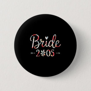 Bride Est 2025 Married Wedding Bridal Party Bachel 6 Cm Round Badge