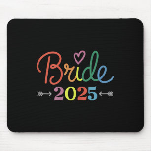 Bride Est 2025 Married Wedding Bridal Party Bachel Mouse Mat