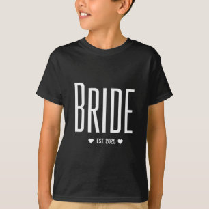 Bride Est 2025 Pocket for Future Wife Soon to be T-Shirt