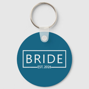 Bride est 2026 bridal shower wedding bachelorette key ring