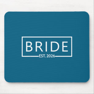 Bride est 2026 bridal shower wedding bachelorette mouse mat