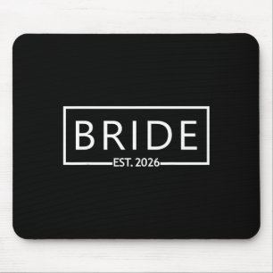 Bride est 2026 bridal shower wedding bachelorette mouse mat