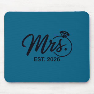 Bride Est 2026 Fiance Mrs Graphic Art Mouse Mat