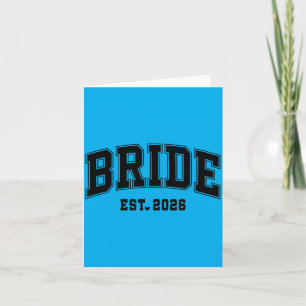 Bride Est 2026 Groom Bride 2026 Matching Card
