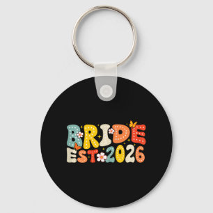Bride Est 2026 Married Wedding Bridal Key Ring