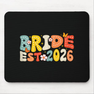 Bride Est 2026 Married Wedding Bridal Mouse Mat