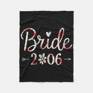 Bride Est 2026 Married Wedding Bridal Party Bachel Fleece Blanket