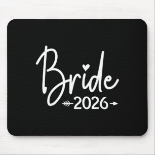 Bride est 2026 married wedding bridal party mouse mat