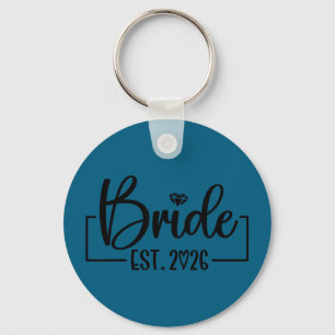 Bride est 2026 matching getting ready bride groom key ring