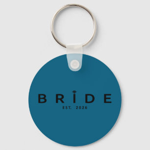 Bride est 2026 wedding bridal shower bachelorette key ring