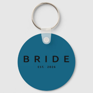 Bride est 2026 wedding bridal shower bachelorette key ring