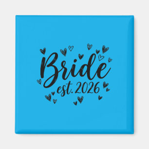 Bride Est 2026 Wedding Newlywed Bride Groom Party Magnet