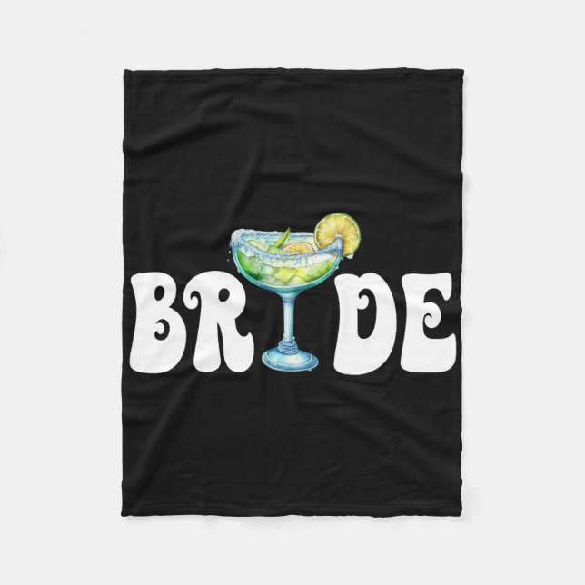 Bride Final Fiesta Cinco De Mayo Margarita Bychelo Fleece Blanket (Front)